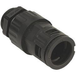 Schlauchverschraubung M32 Ø28,5mm schwarz, Flexa-Quick für Rohrflex