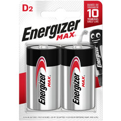 Batterie Alkali Energizer Max D LR20 1,5V, 2Stück