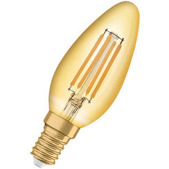 LED-Lampe Vintage 1906 CLASSIC B 35 FIL GOLD 420lm E14 4,5W 230V 825