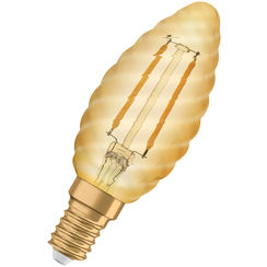LED-Lampe Vintage 1906 CLASSIC BW 12 FIL GOLD 120lm E14 1,5W 230V 824