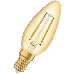 LED-Lampe Vintage 1906 CLASSIC B 12 FIL GOLD 120lm E14 1,5W 230V 824