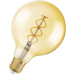 LED-Lampe Vintage 1906 CLASSIC GLOBE125 25 FIL GOLD DIM 250lm E27 4,5W 230V 820