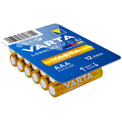 Batterie Alkali Varta Longlife AAA 12er Big Box