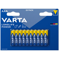Batterie Alkali Varta Longlife AAA 20er Bli