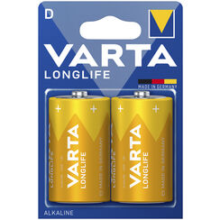 Batterie Alkali Varta Longlife Extra D 2er Bli