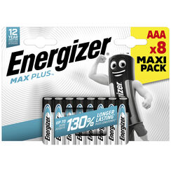 Batterie Alkali Energizer Max Plus AAA LR03 1,5V, 8er Blister