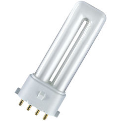 Kompakt-Fluoreszenzlampe Osram DULUX S/E 9W/41-827 warmweiss extra